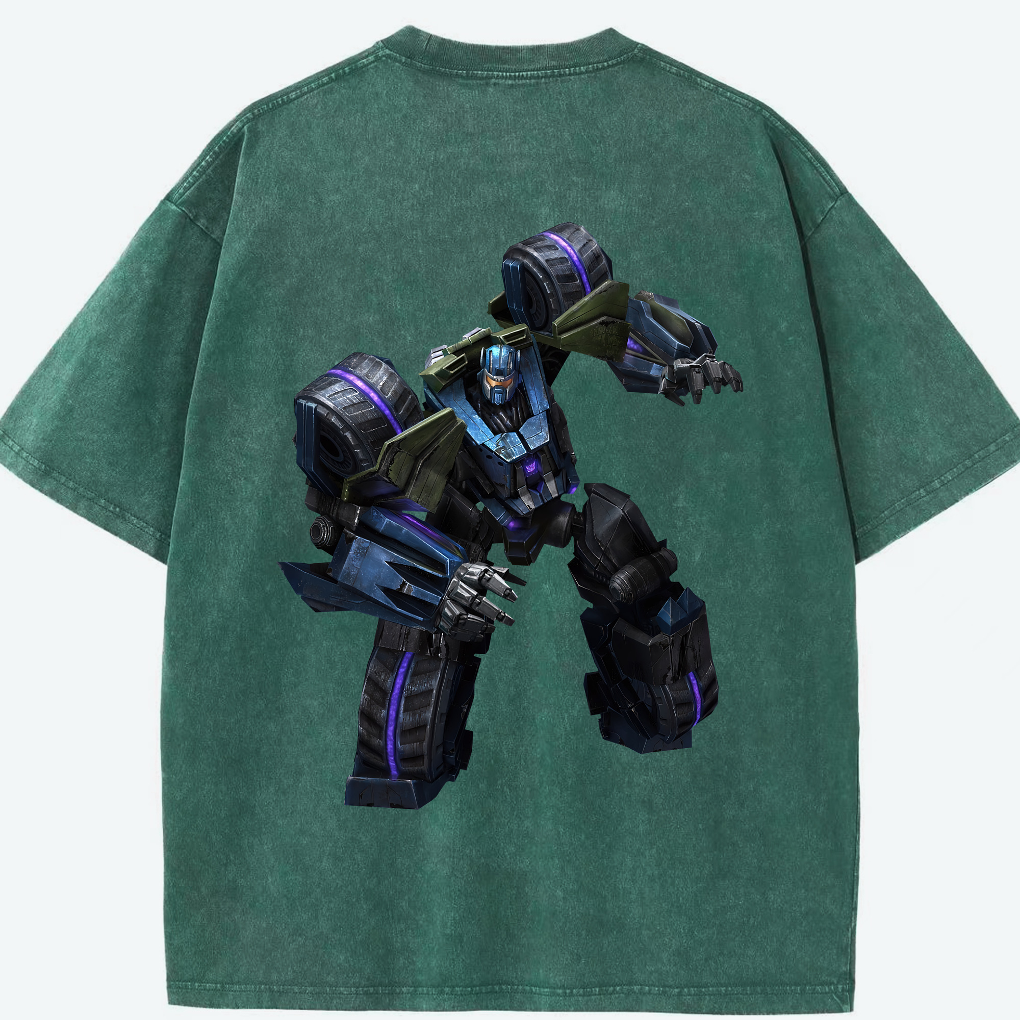 （画像用） Transformers トランスフォーマー 綿100% ヴィンテージ風 半袖Tシャツ（背面プリント）